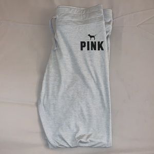 Pink — Light Grey Yoga Pants